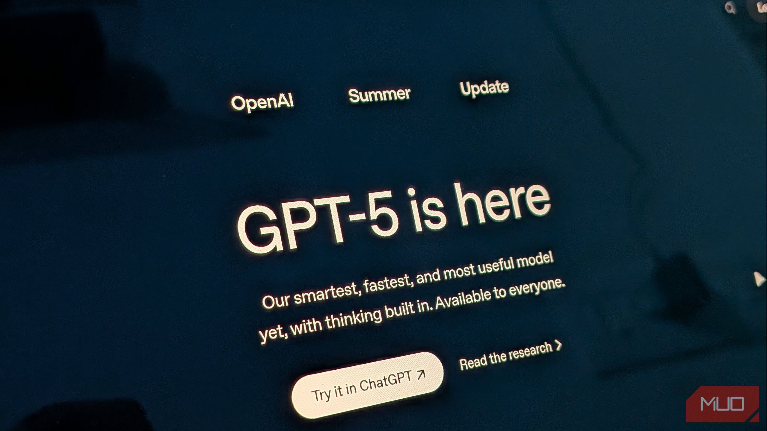 اعلامیه GPT-5 در وب سایت OpenAI