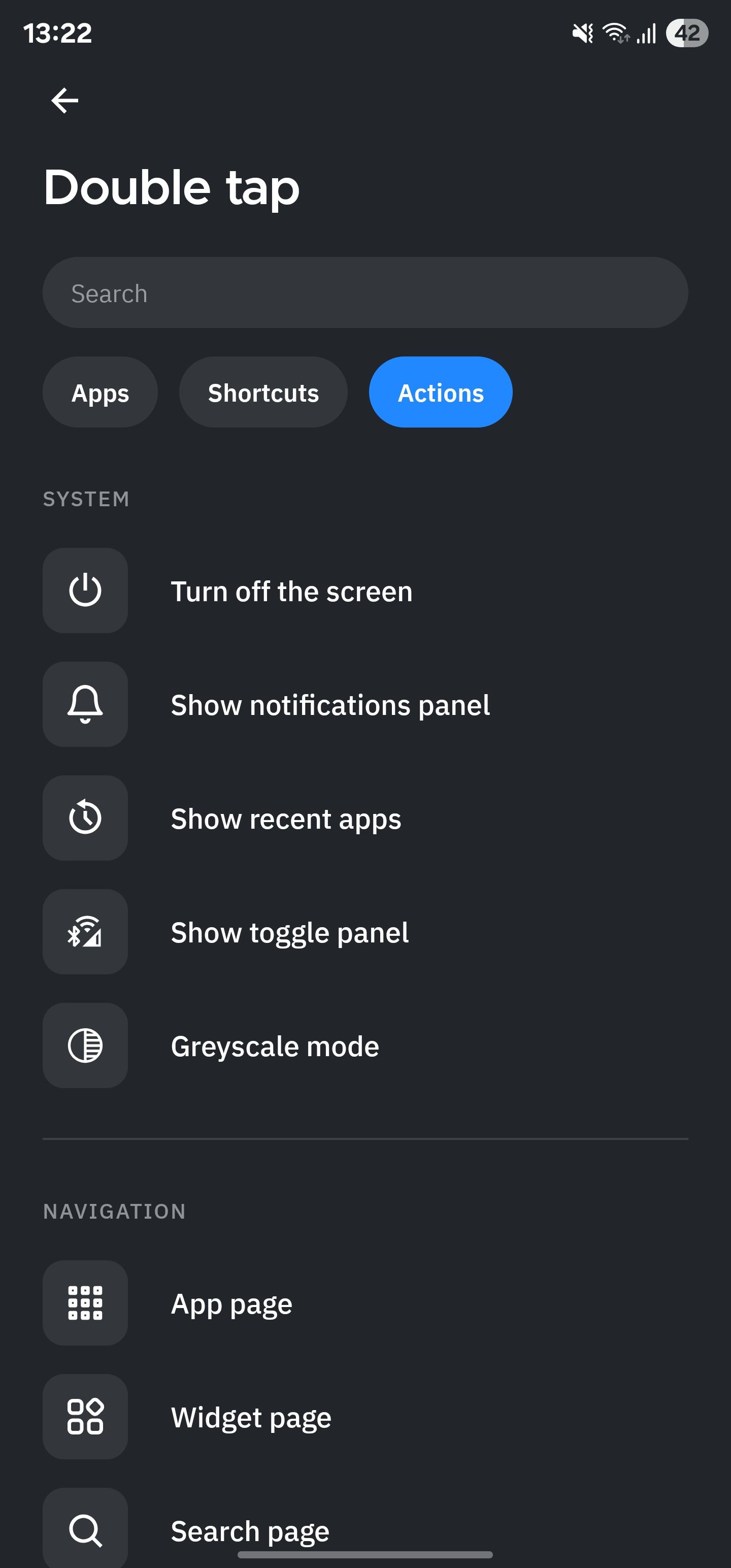 یک عمل را به ژست دو ضربه ای در Launcher Smart اختصاص دهید.