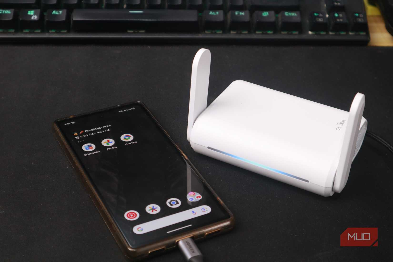 روتر مسافرتی تلفن هوشمند با استفاده از USB-C