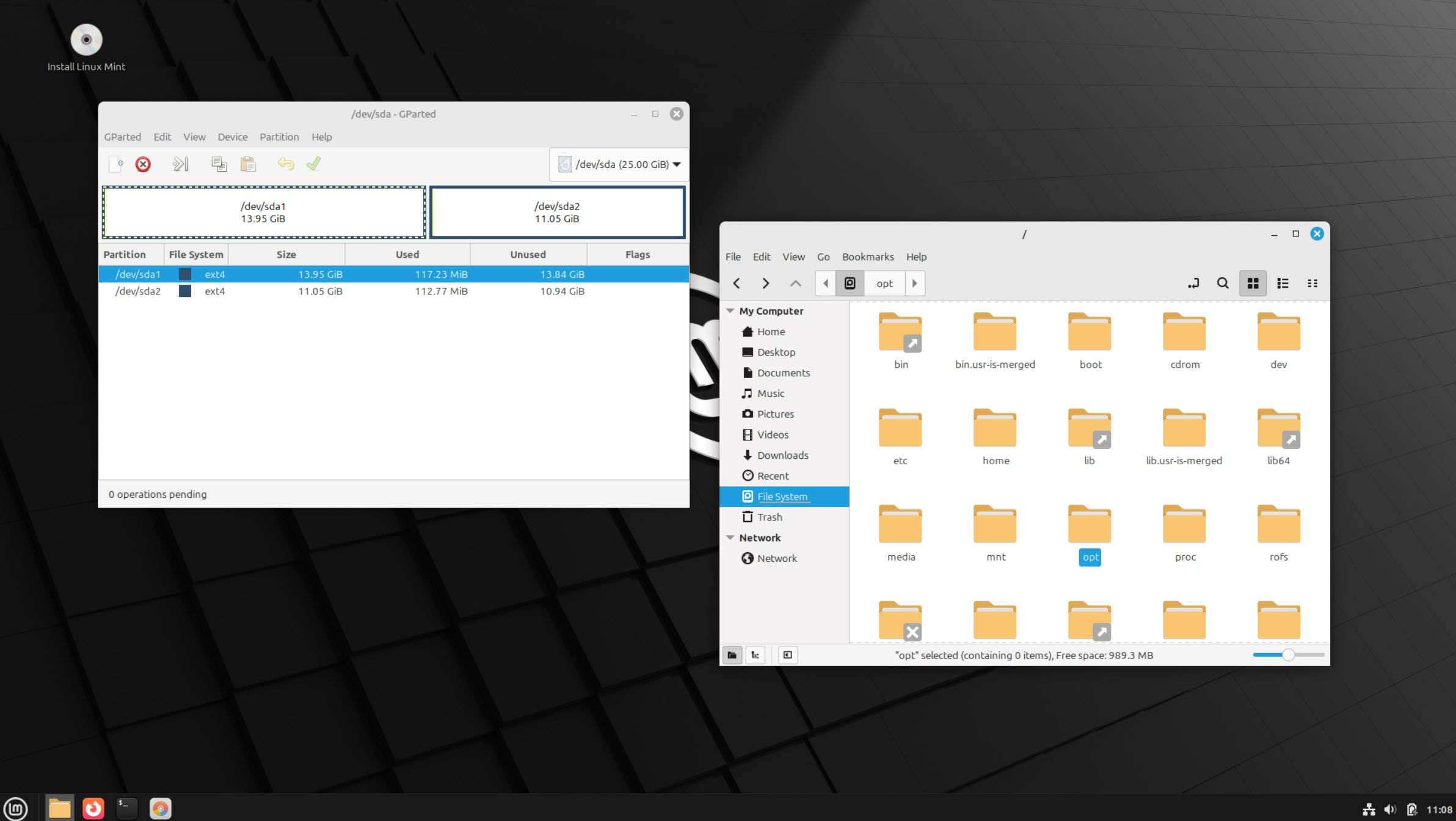 ذخیره سازی نعناع لینوکس