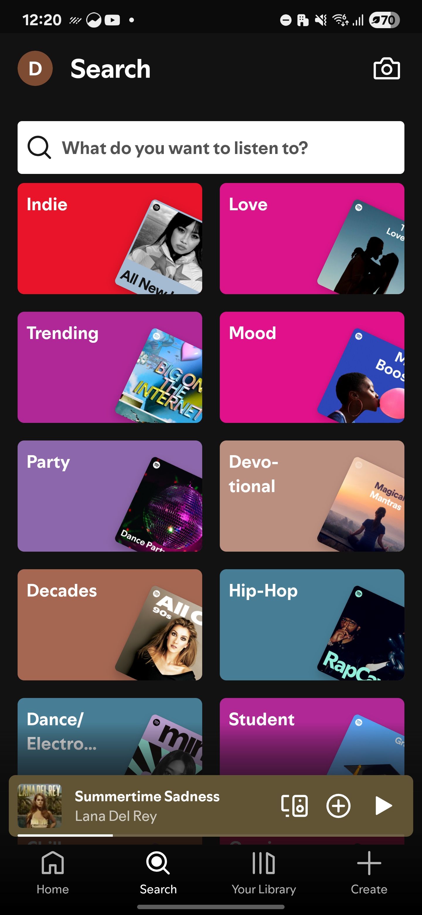 به دنبال لیست های پخش خلق و خوی در Spotify