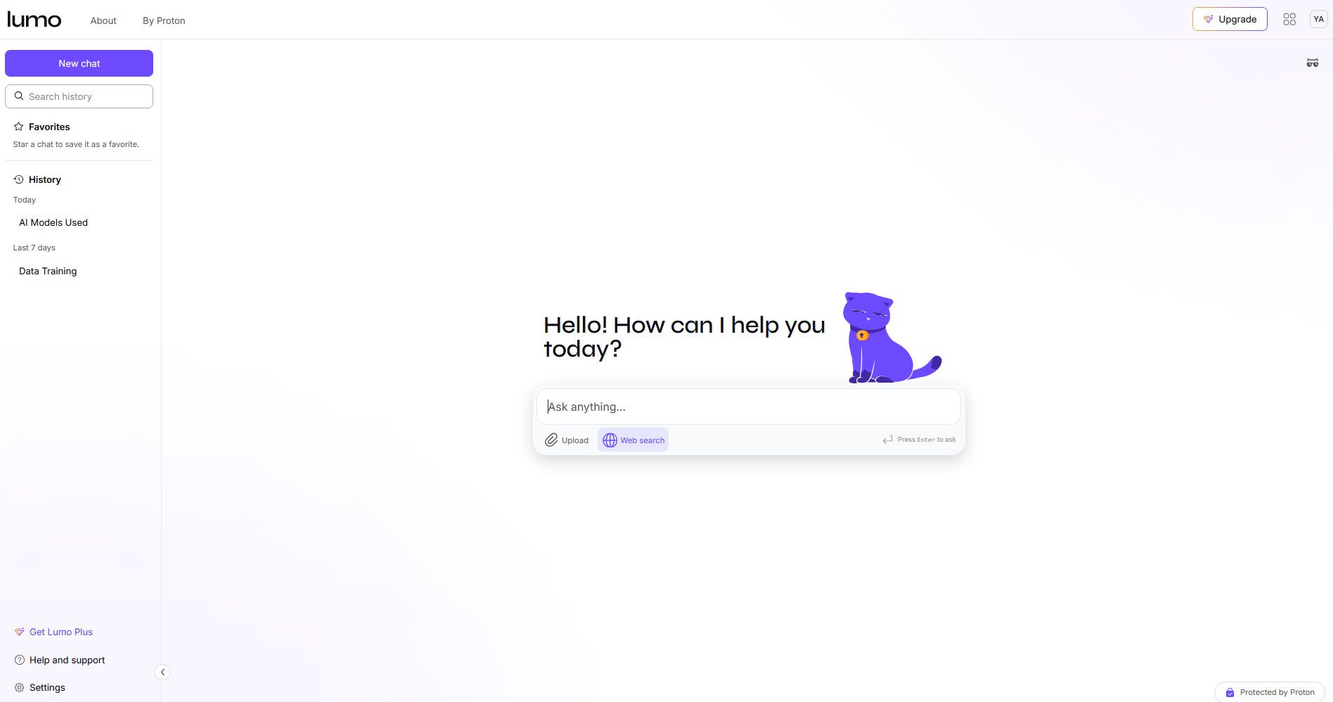 Lumo chatbot interface