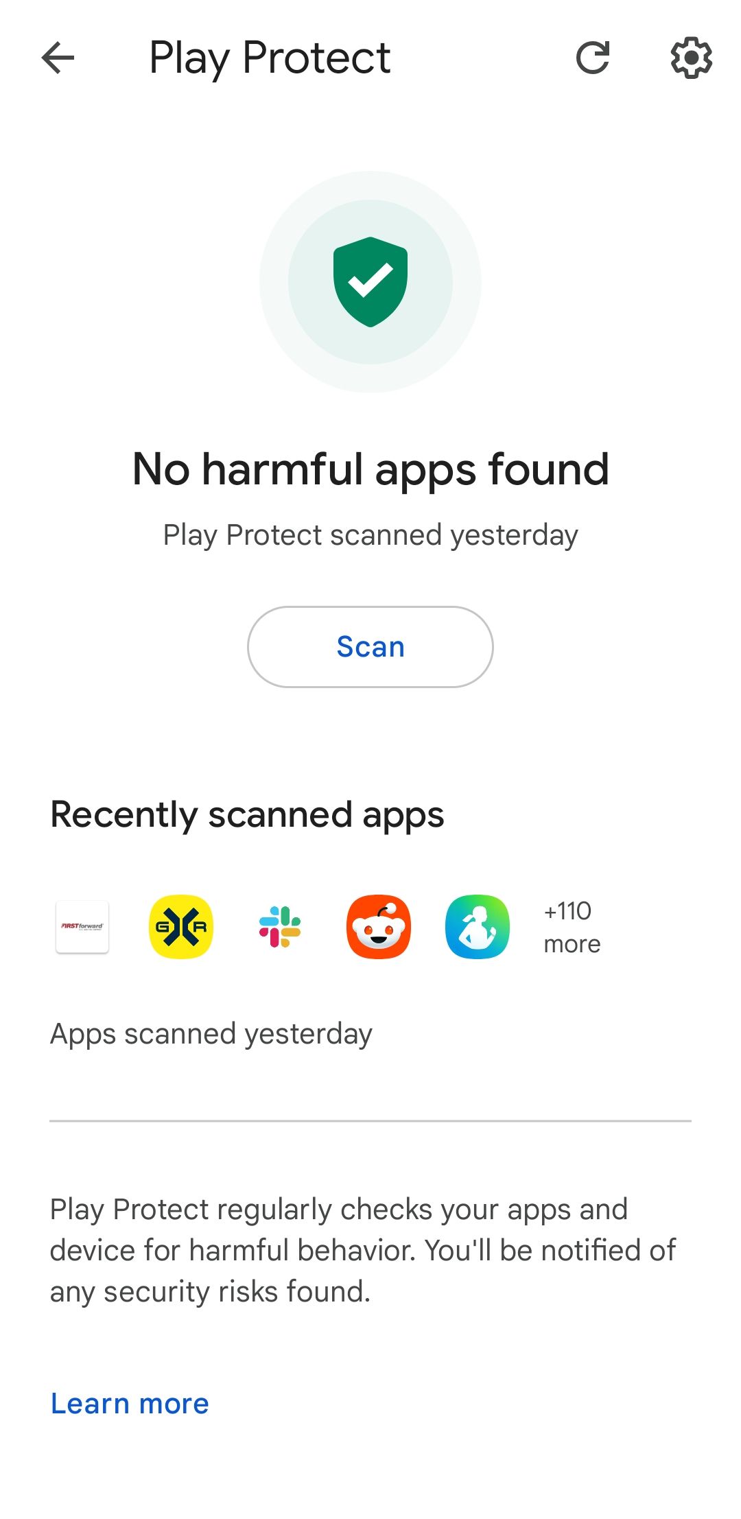 Play Protect Feature on Play Store