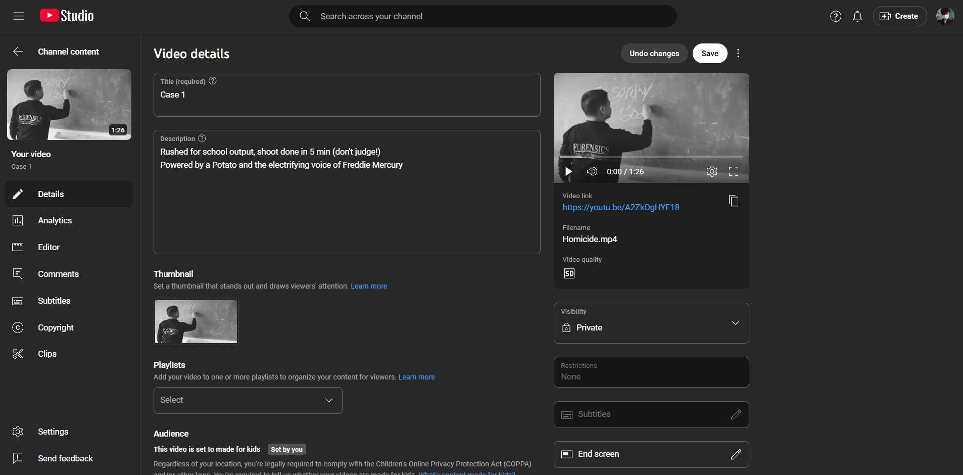 ذخیره فیلم در YouTube