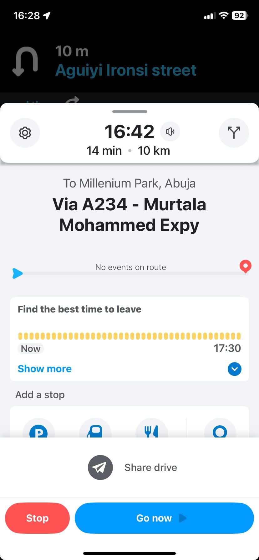 صفحه نقشه Waze