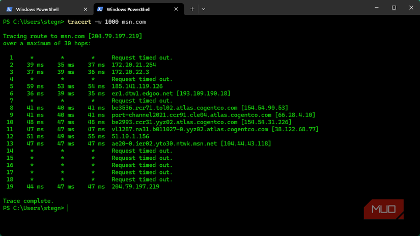 04 فرمان Tracert Windows