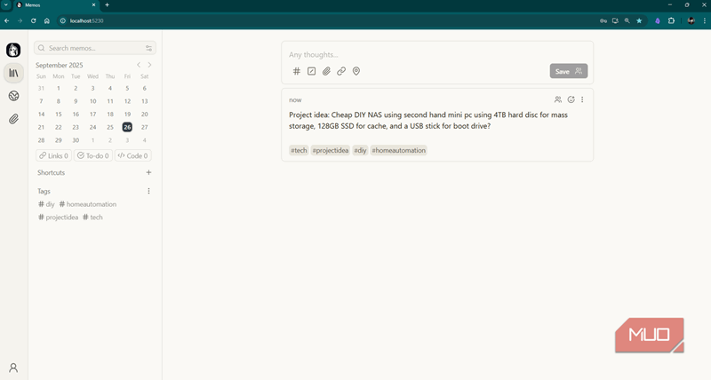 ارسال یک یادداشت سریع بدون فکر کردن در مورد سازمان