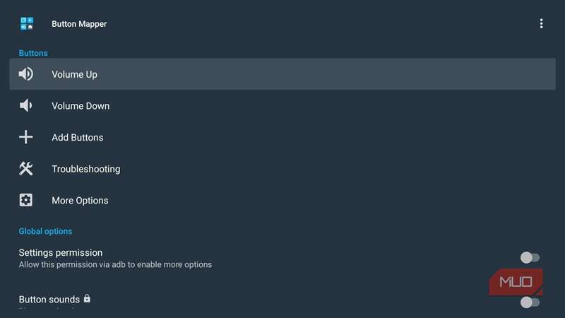 برنامه Mapper Button در Google TV
