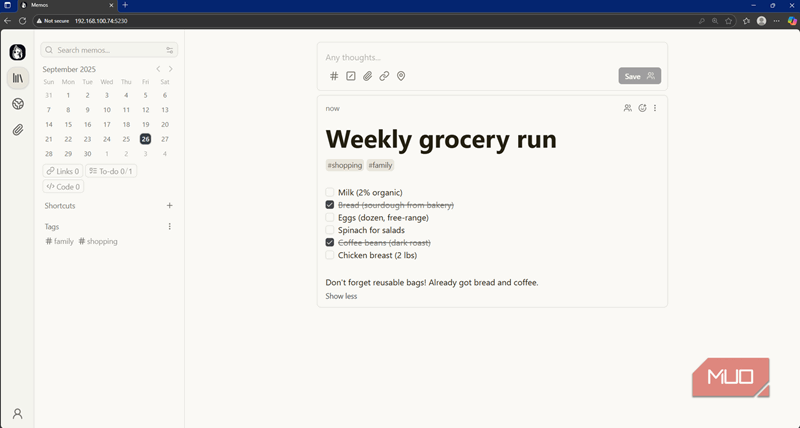 بیننده علامت دار یادداشت