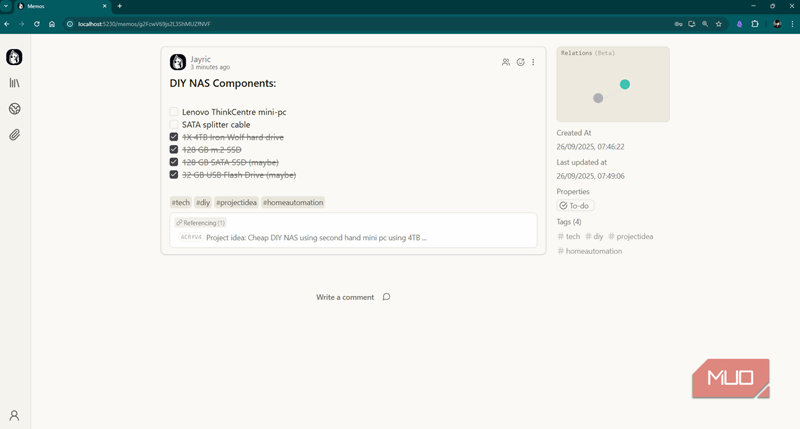 مراجعه به ورودی های گذشته در یادداشت ها