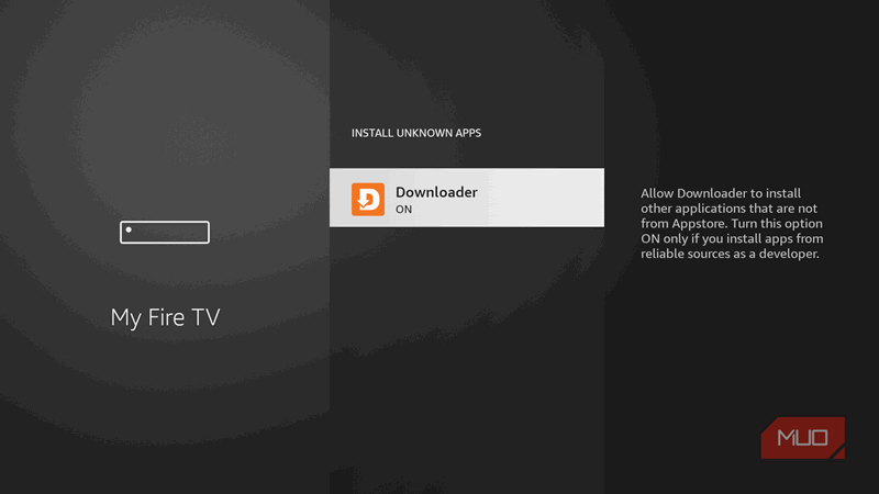 فعال کردن برنامه بارگیری در تلویزیون آتش.