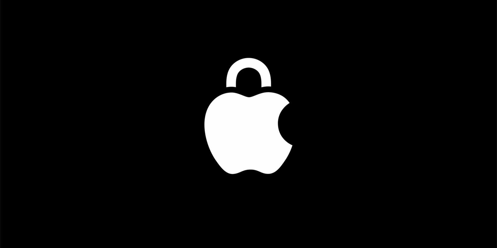 آرم اپل با قفل روی آن