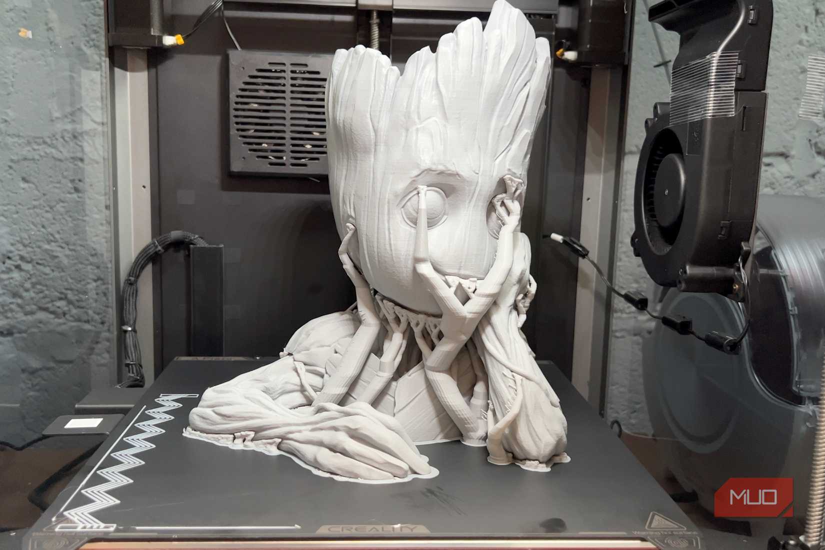 چاپگر Creality K1 Max 3D - گلدان گلدان گلدان درخت ارگانیک پشتیبانی می کند