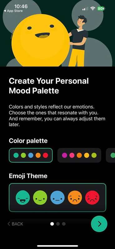 پالت روحیه Daylio