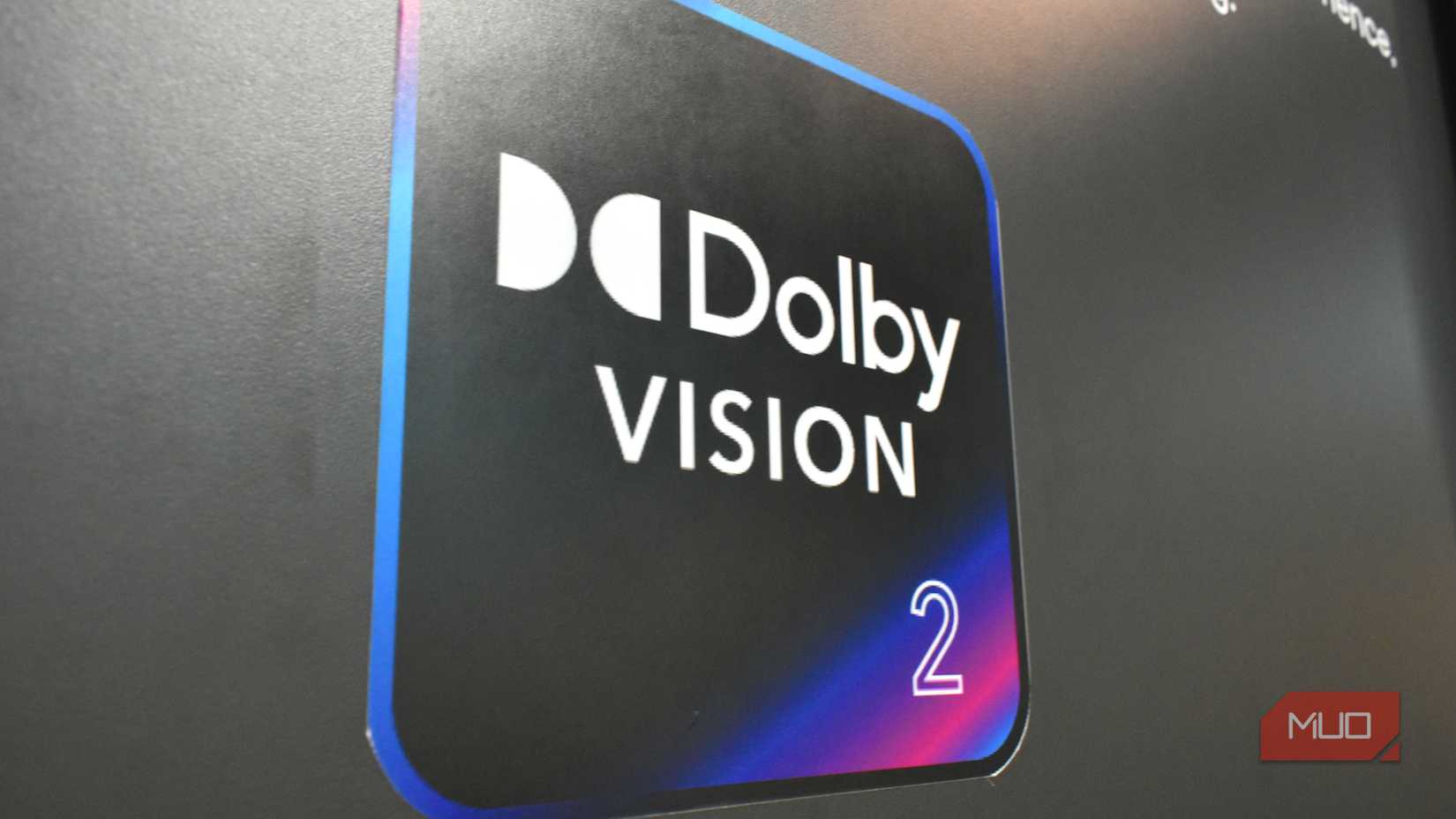 آرم Dolby Vision 2 روی دیوار در IFA 2025.