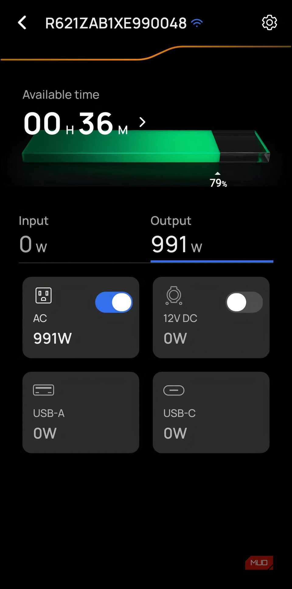 ECOFLOW APP RIVER 2 PRO OUTPUT X-BOOST غیرفعال.