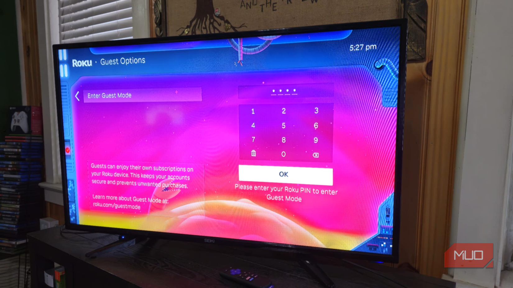 فعال کردن حالت مهمان در دستگاه پخش Roku Express 4K