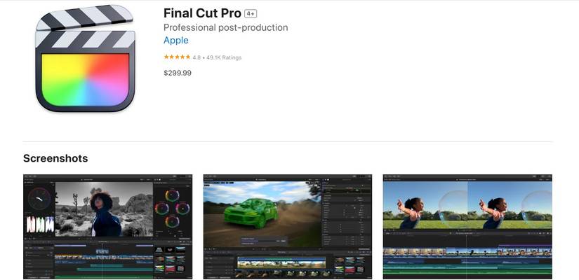 Final Cut Pro در فروشگاه App Mac.