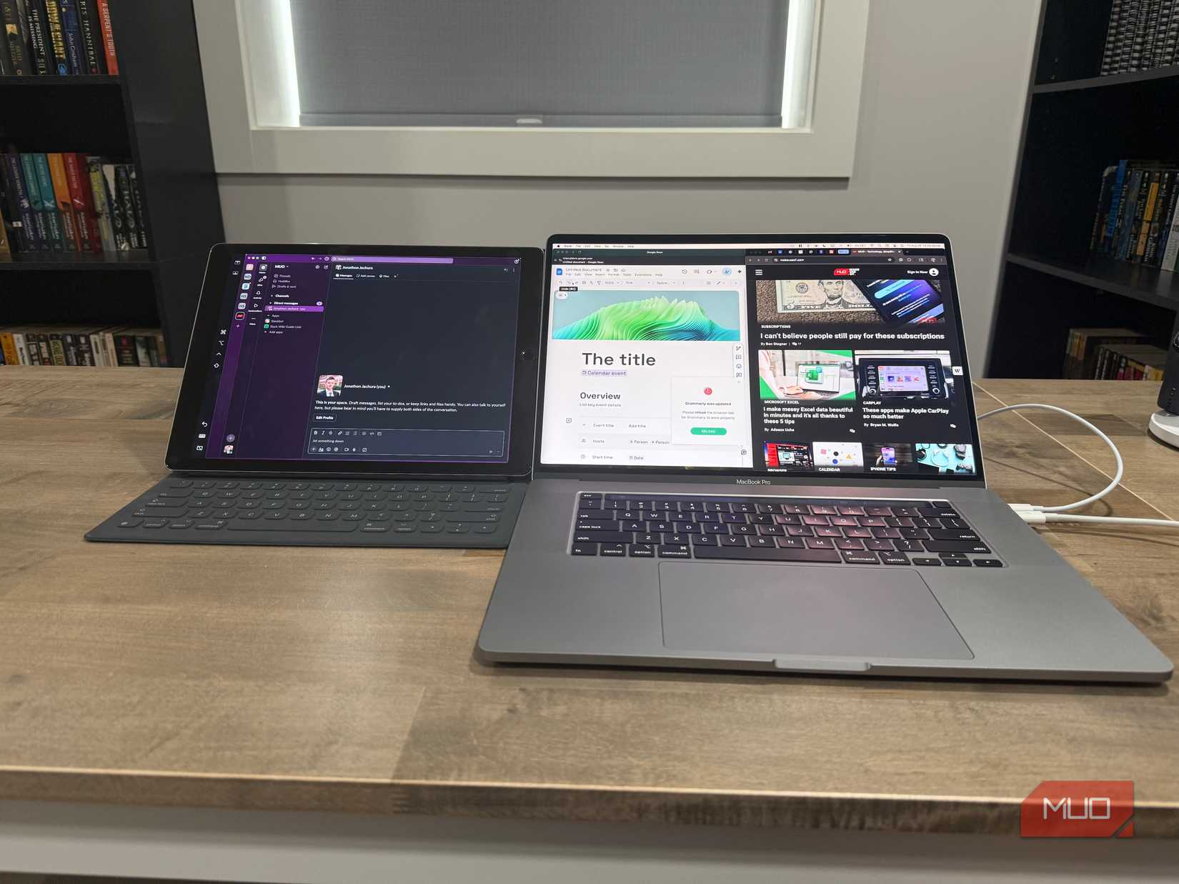 First Gen iPad Pro با Intel MacBook Pro به عنوان مانیتور دوم استفاده شد