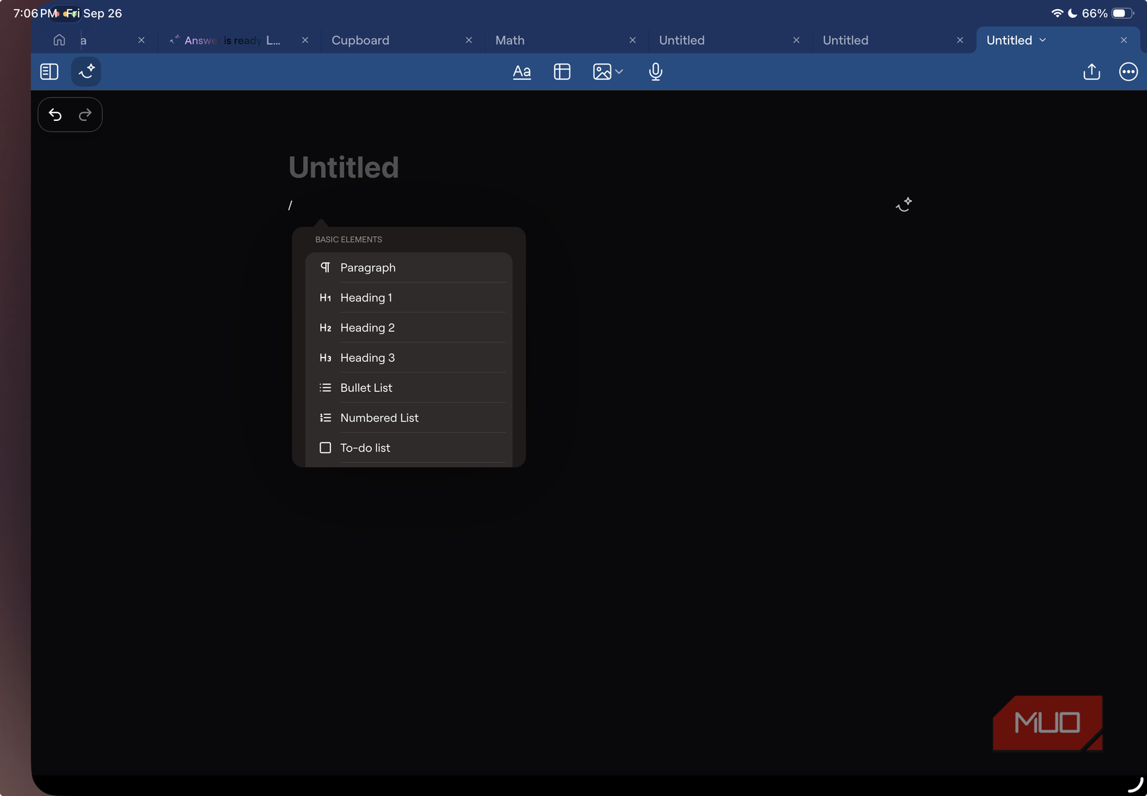 GoodNotes 6 سند متن