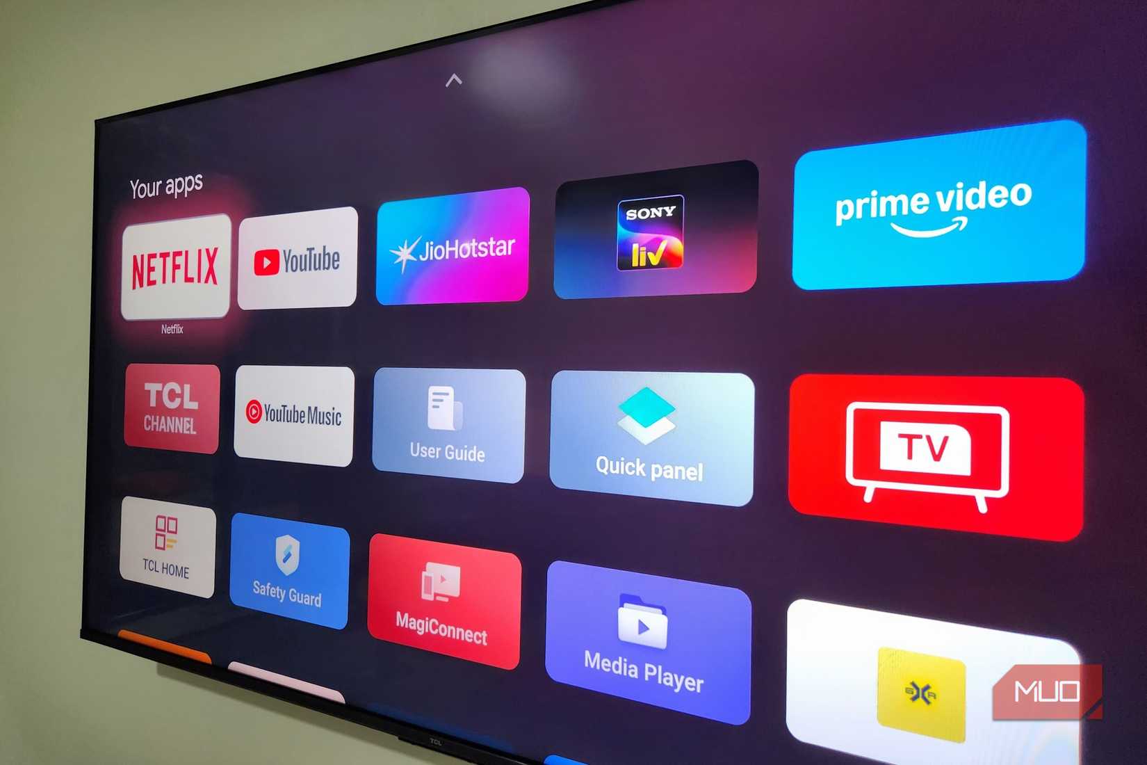Google TV با برنامه ها فقط حالت صفحه اصلی