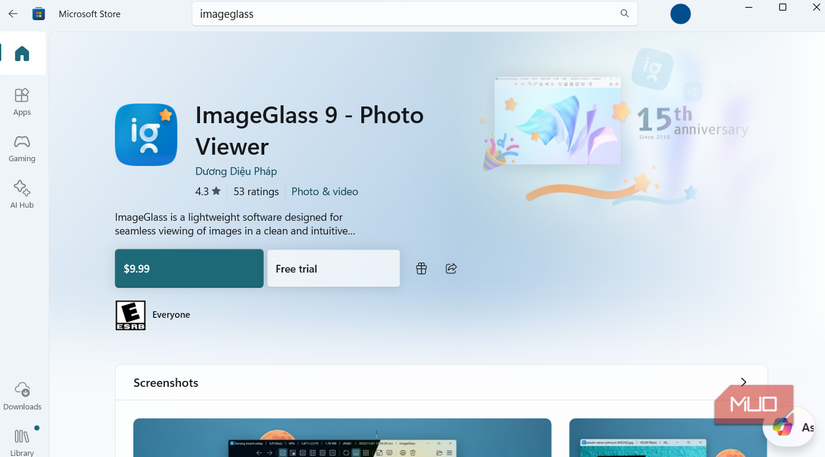 ImageGlass برنامه در برنامه فروشگاه مایکروسافت