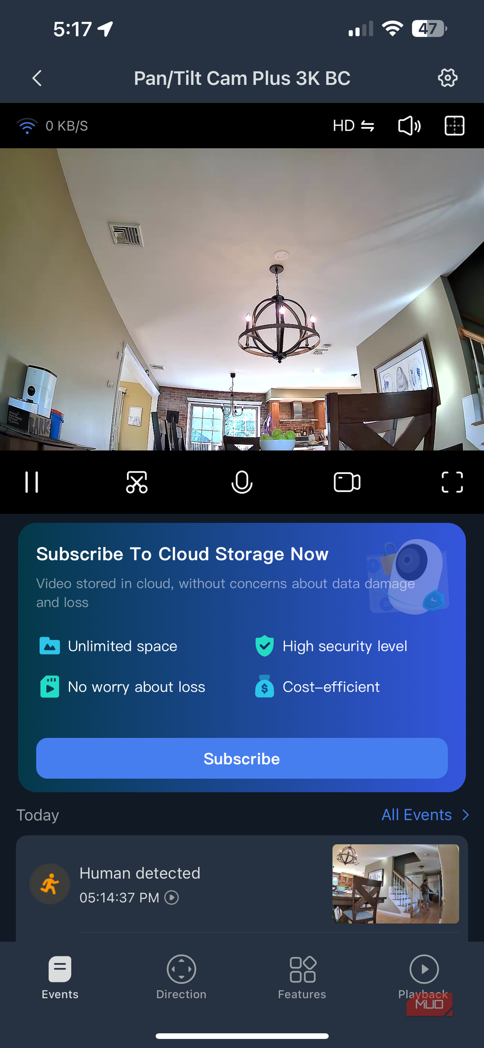 آگهی اشتراک کوچک Switchbot در برنامه
