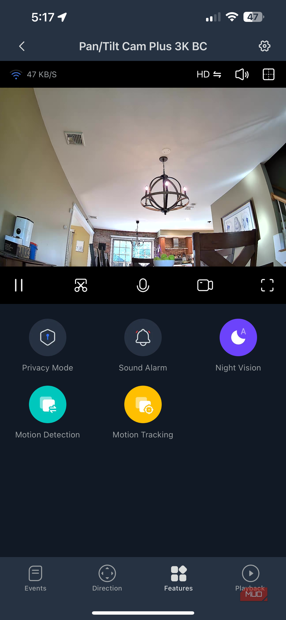 صفحه نمایش ویژگی های اصلی برنامه SwitchBot
