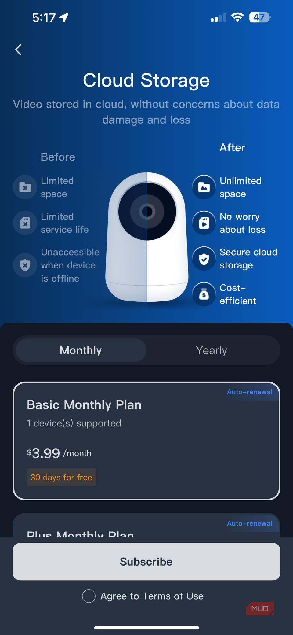 آگهی اشتراک بزرگ Switchbot در برنامه