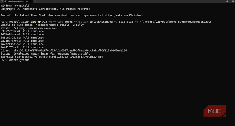 با استفاده از یک دستور ، یادداشت ها را نصب کنید