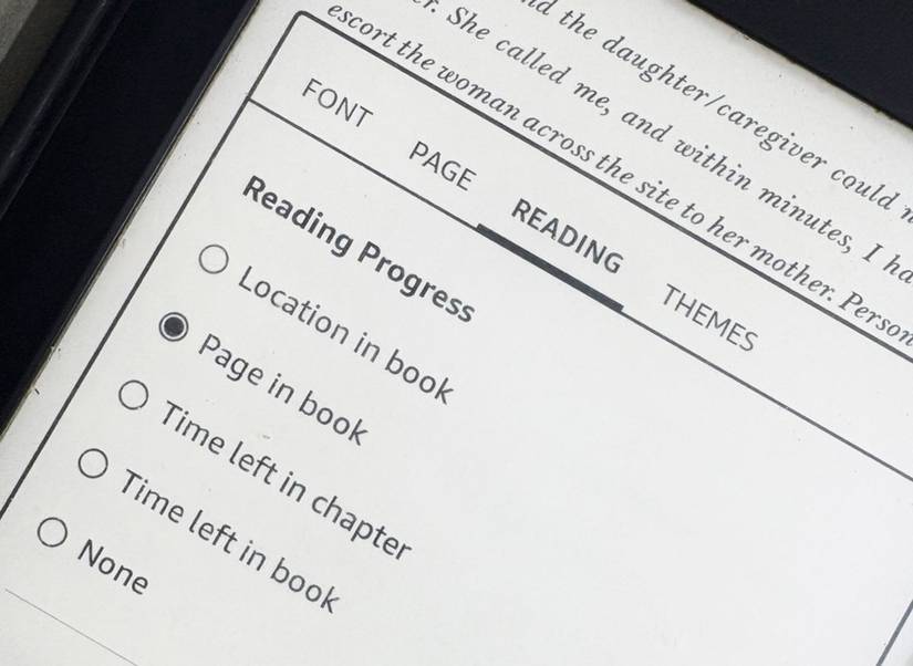 تنظیم شماره صفحه Kindle