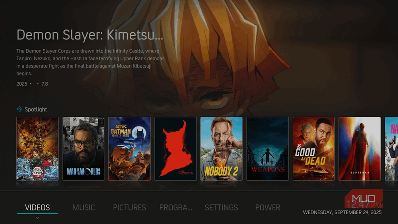قطب شمال Zephyr: پوست reloaded Kodi.