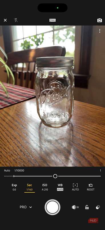 تنظیمات Lightroom Mobile SEC در آیفون.