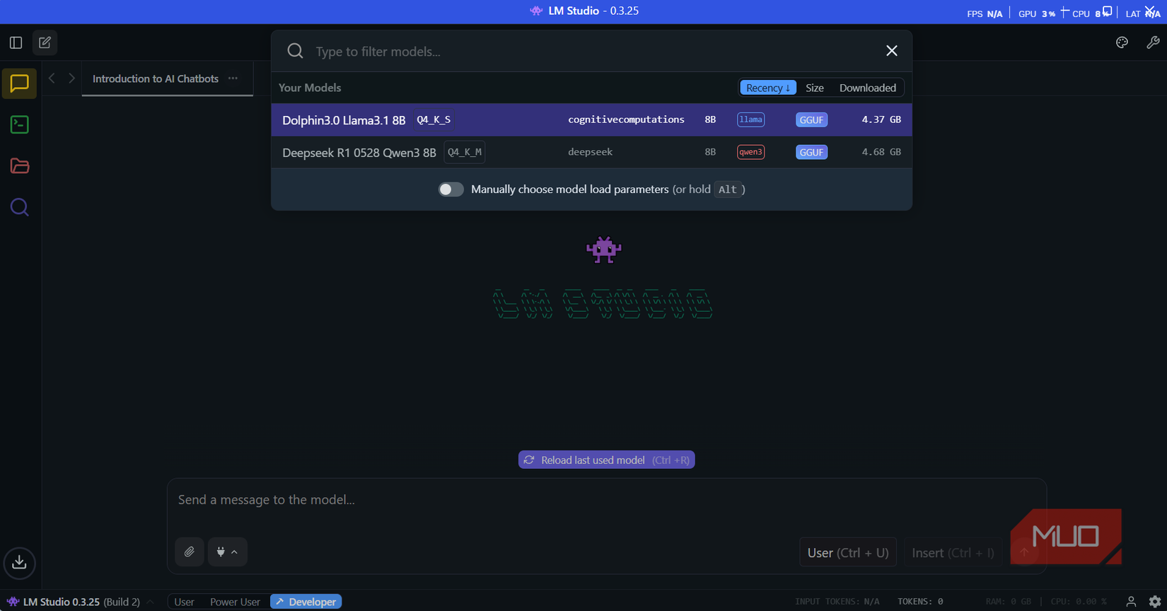 Dolphin3 را در استودیوی LM بارگیری کنید
