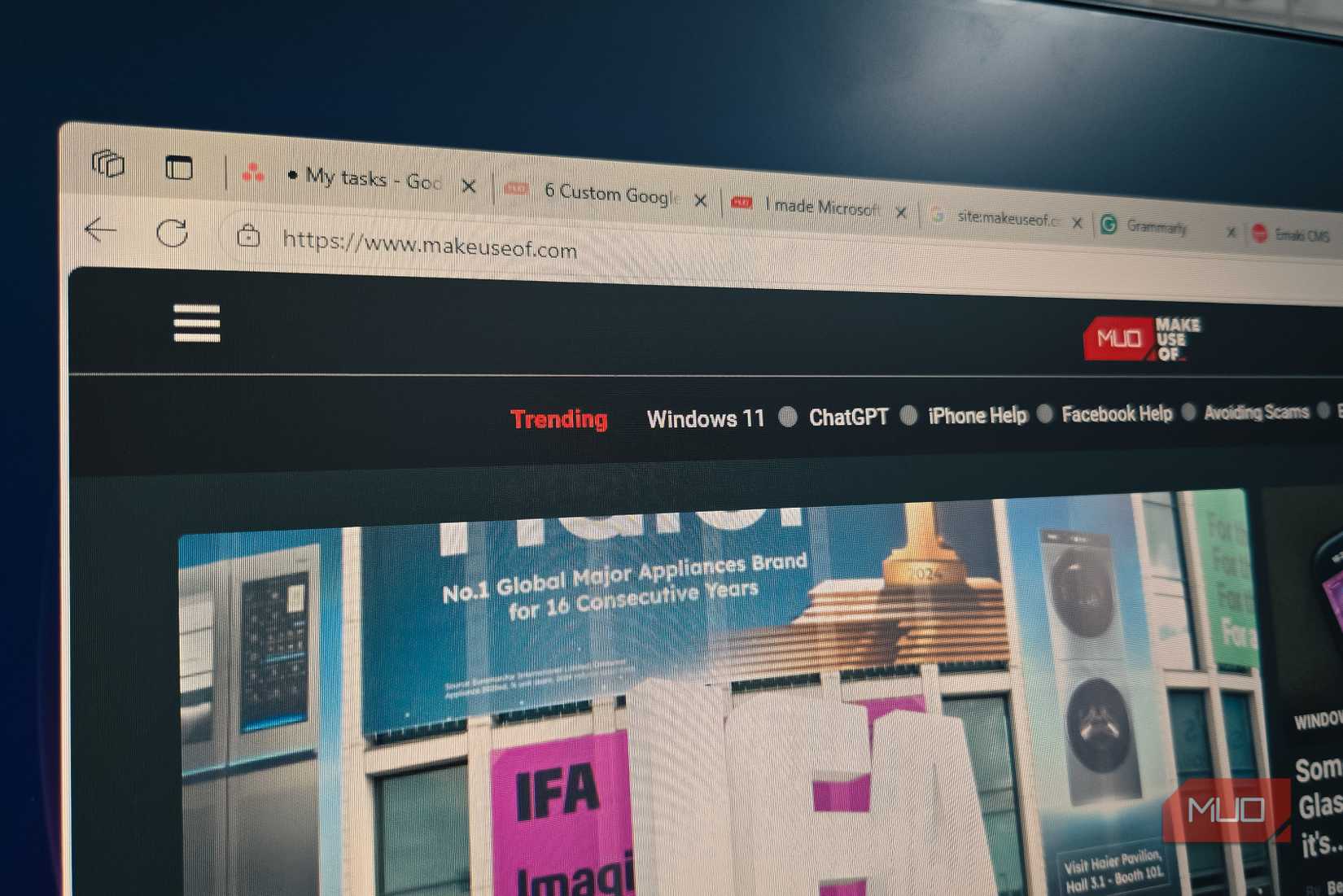 مرورگر Microsoft Edge با چندین برگه باز می شود