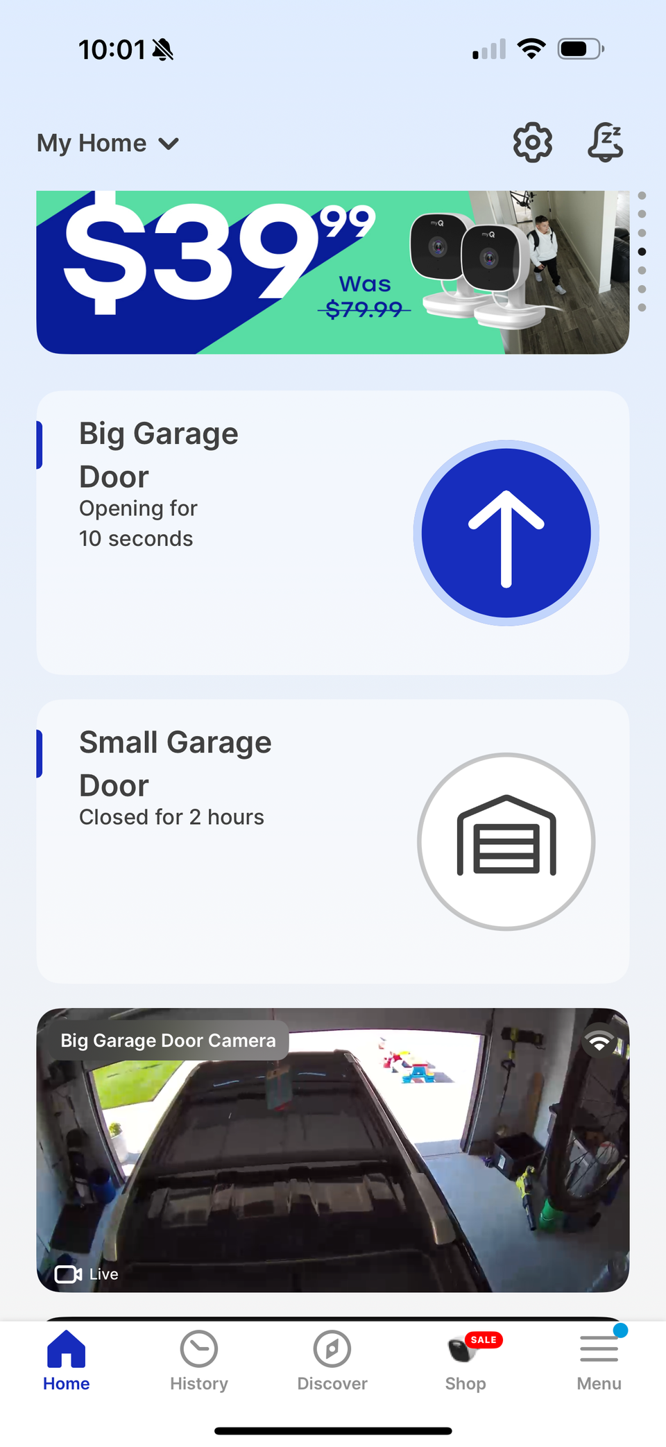 برنامه MYQ One Door باز