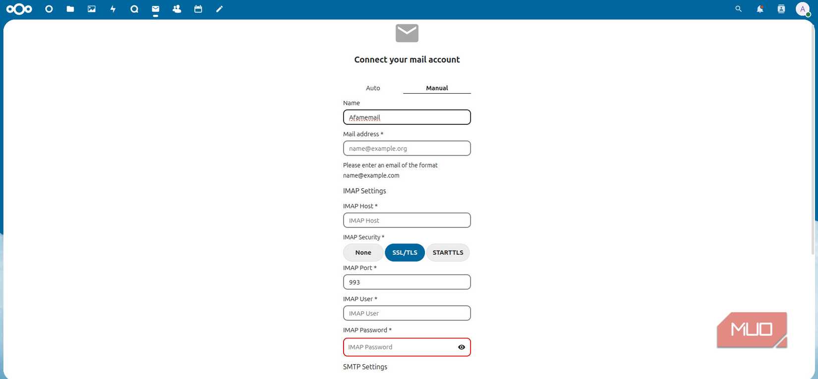 اتصال ایمیل NextCloud