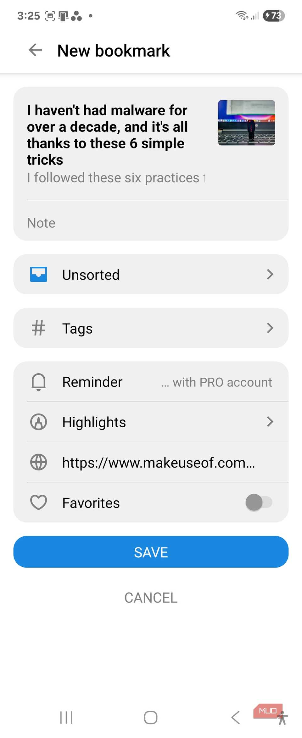 برنامه موبایل Raindrop-Io و Intergration مرورگر (1)