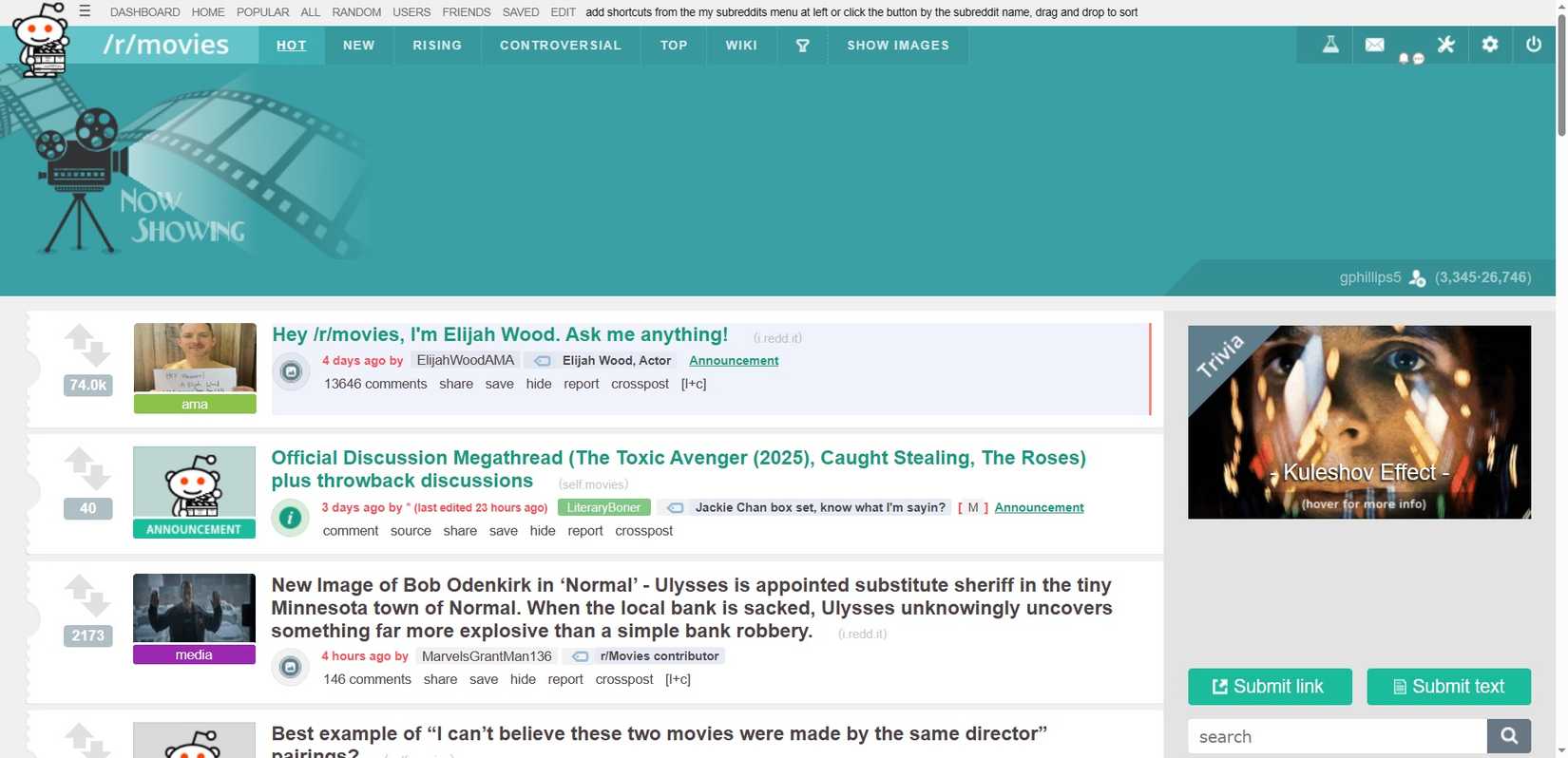 فیلم های Reddit subreddit با بحث فیلم