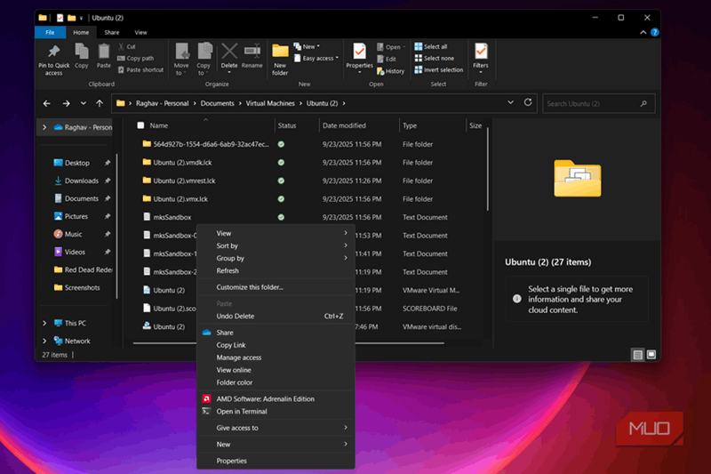 ویندوز 11 با منوی زمینه قدیمی