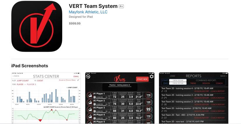 سیستم تیم Vert در فروشگاه App.