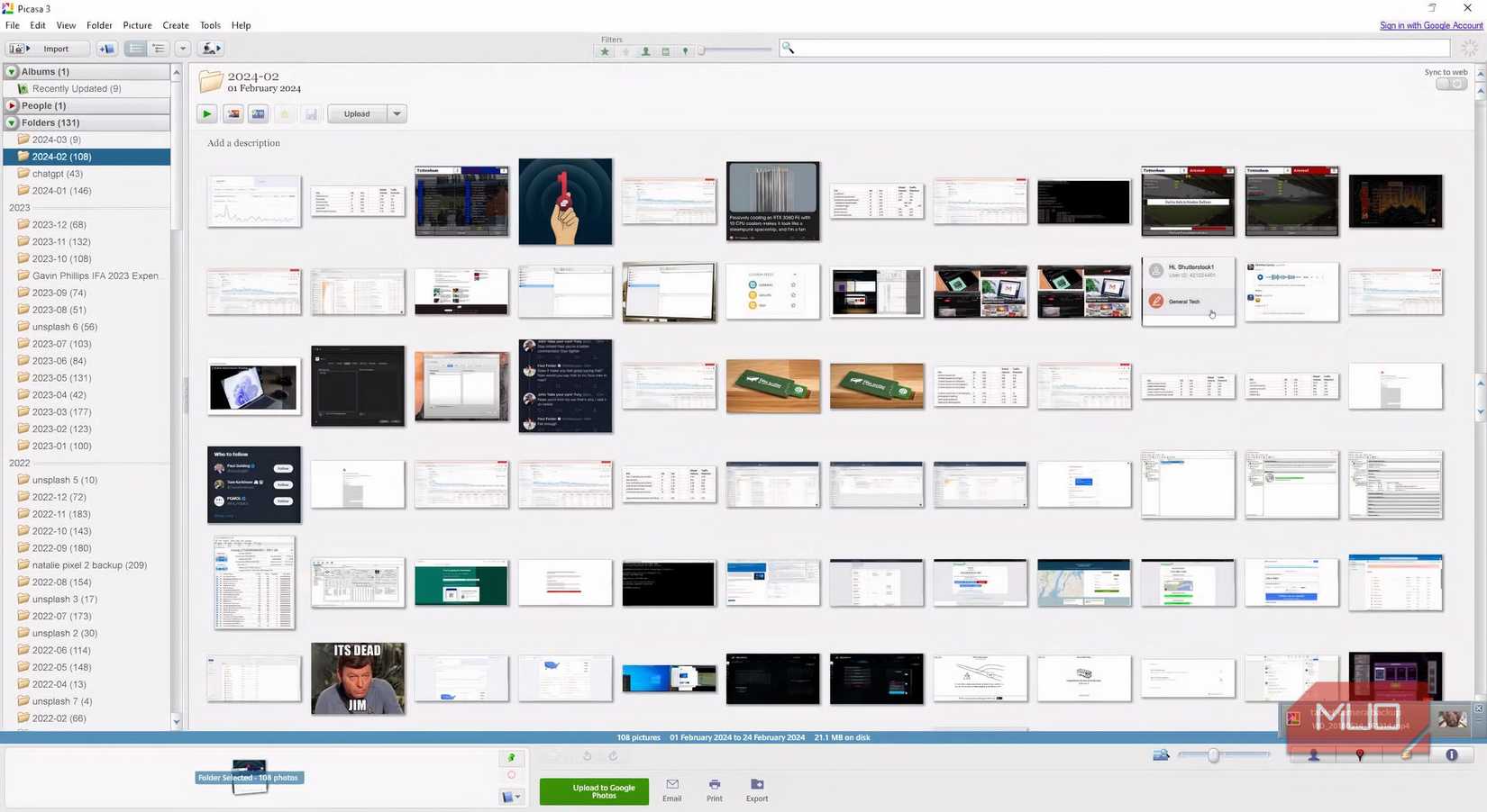 مشاهده تصاویر در Picasa 3.