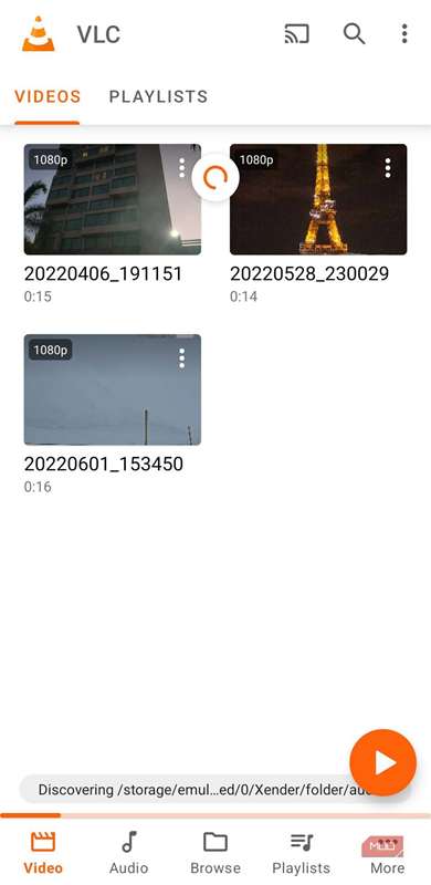 پخش کننده VLC در تلفن Android