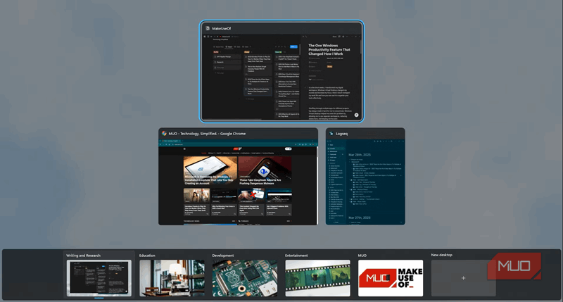 دسک تاپ مجازی ویندوز 11