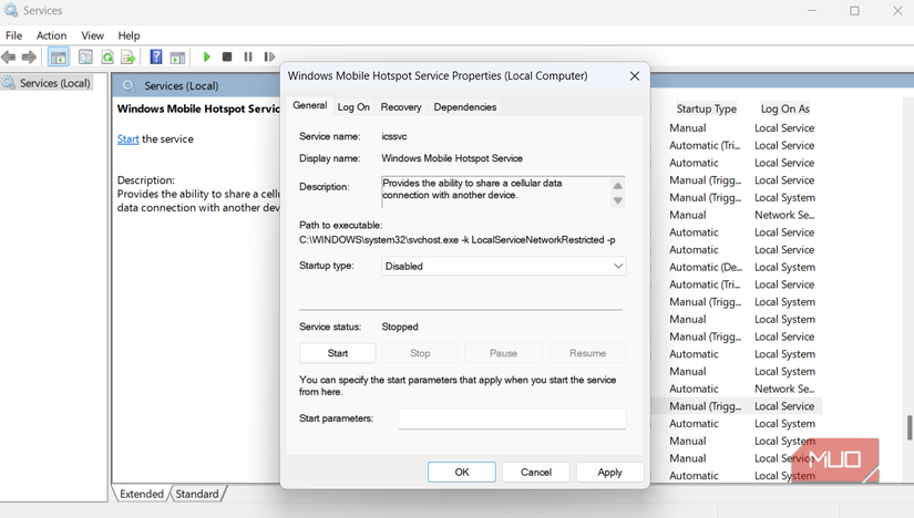 ویژگی های سرویس Hotspot Windows Mobile