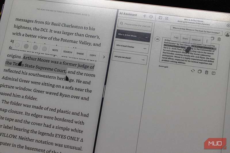 خطای AI در Onyx Boox Go 10.3