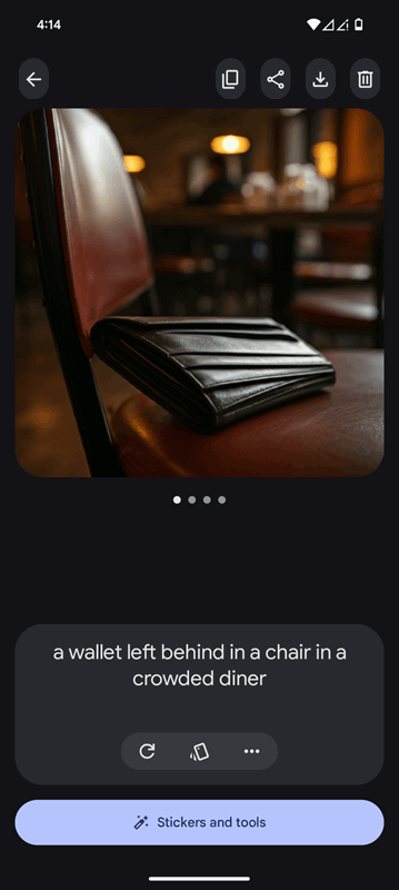 تصویر تولید شده از کیف پول روی صندلی، از Pixel Studio