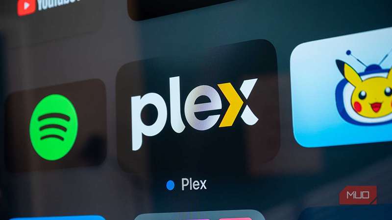 آیکون برنامه Plex روی یک Apple TV