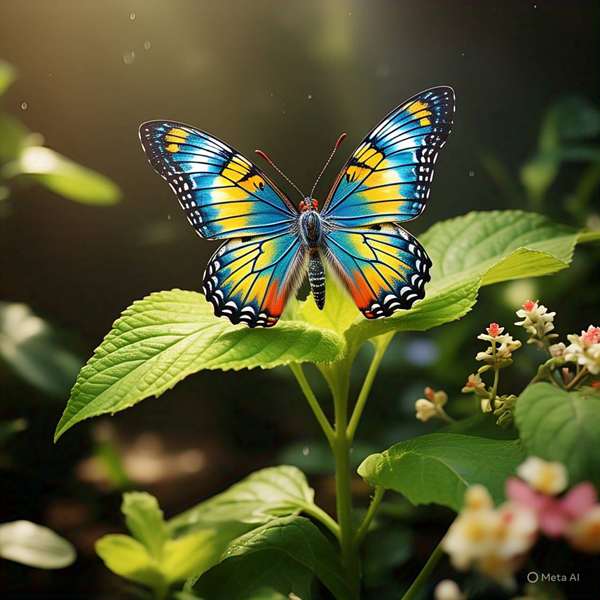 تصویری ساخته‌شده توسط هوش مصنوعی از یک پروانه