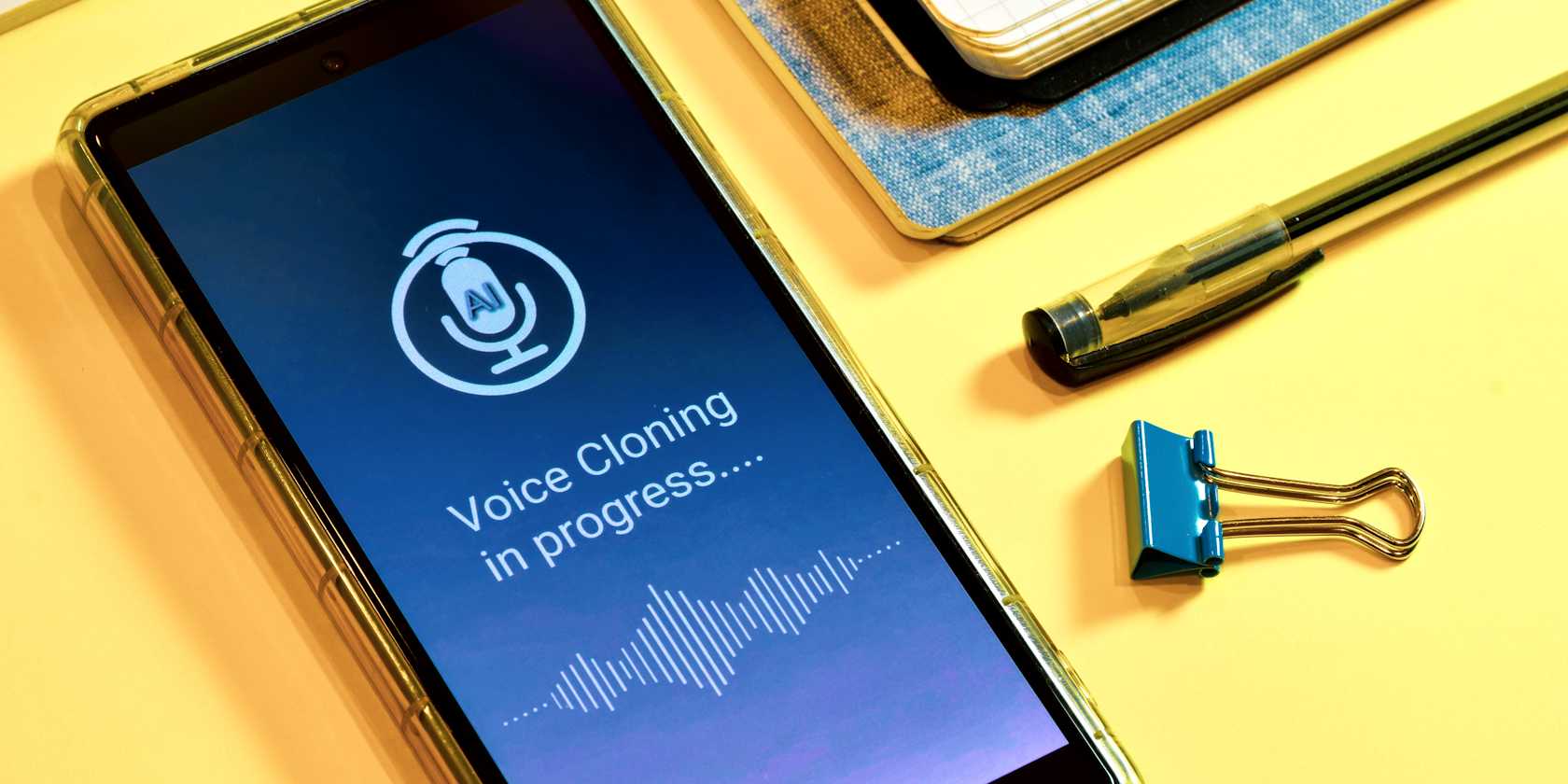 کلون صدای AI بر روی تلفن هوشمند